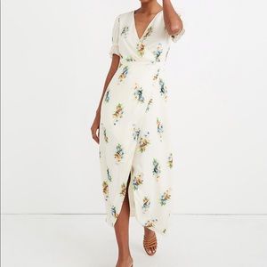 Madewell Ruffle-Sleeve Maxi Dress in Classic Corsage